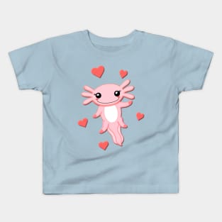 Axolotl Love Kids T-Shirt